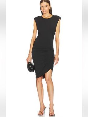 NWT Veronica Beard size XL Brampton midi dress in black